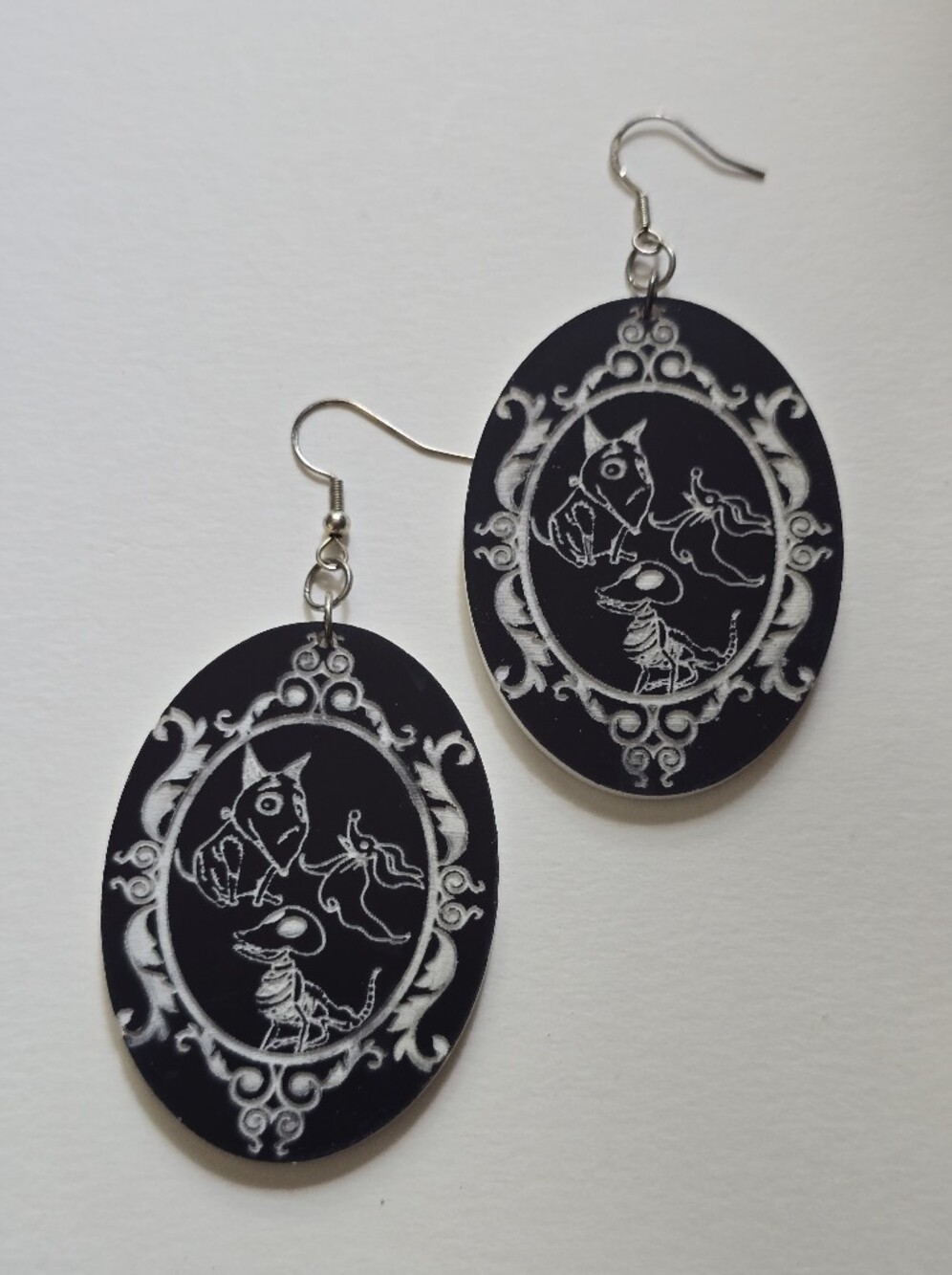 Tim Burton Dog Earrings